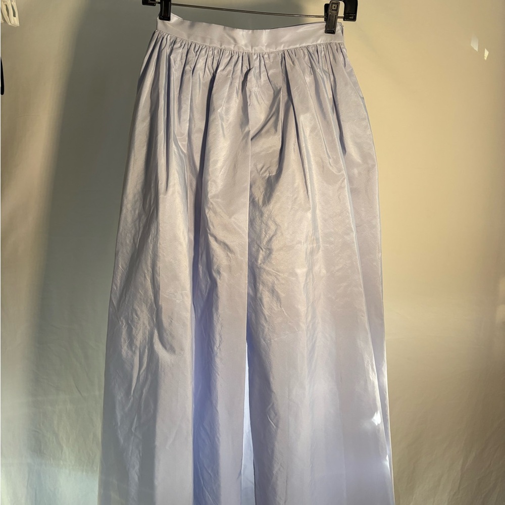 Maje Blue A-Line Maxi Skirt with Pleats for Casual Wear